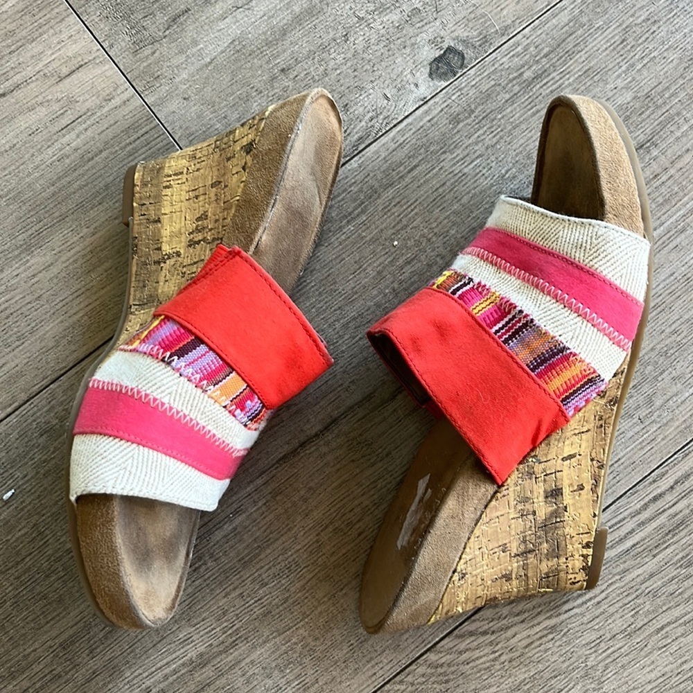 Aerosoles Coral Boho High Plush Comfort Cork Wedge Size 7